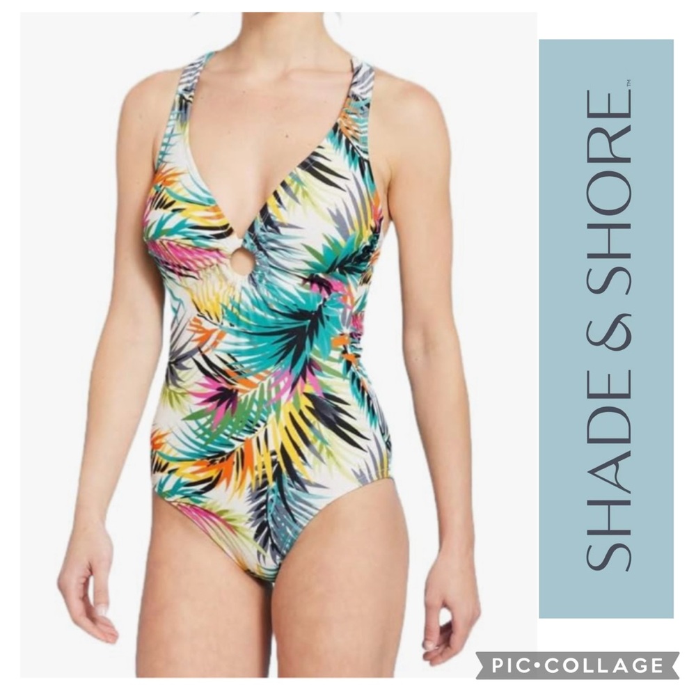 Shade & Shore Tropical Swimsuit NWT